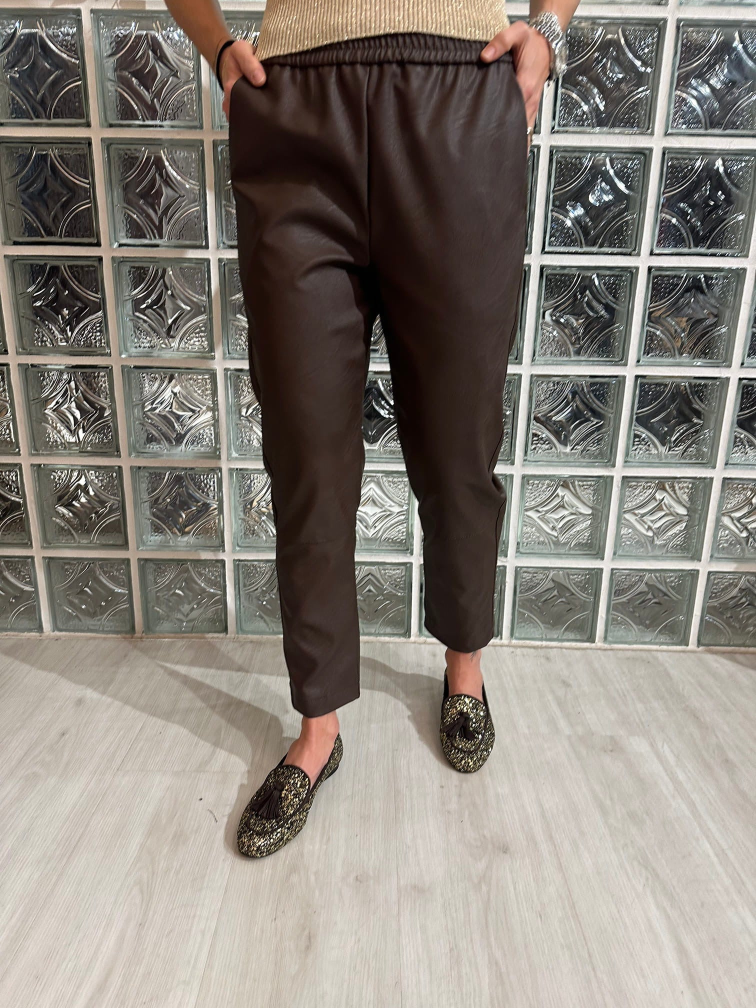 Pantalone ecopelle moro - Vicolo