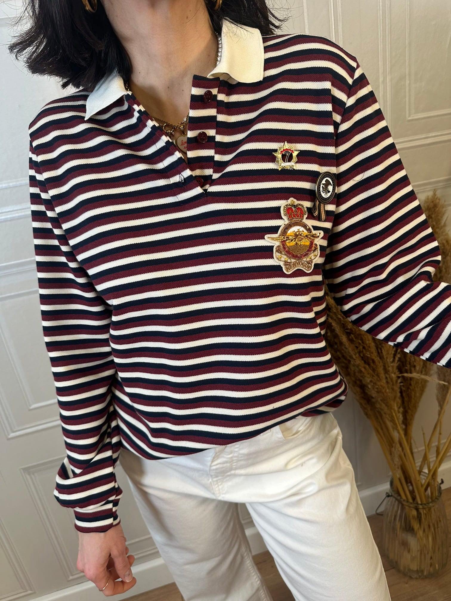 Polo maniche lunghe spille - Vicolo