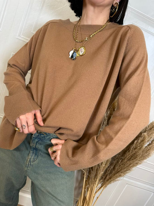 Maglia girocollo over  100% lana - Tensionein