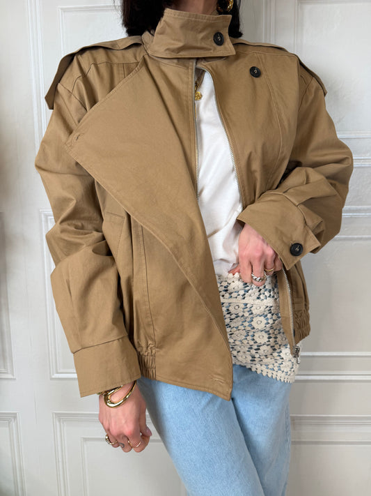 Bomber in cotone cammello - Vicolo