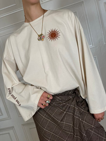 T-shirt manica ampia sole - Vicolo