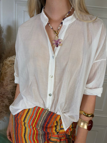 Camicia mussola bianco - Haveone