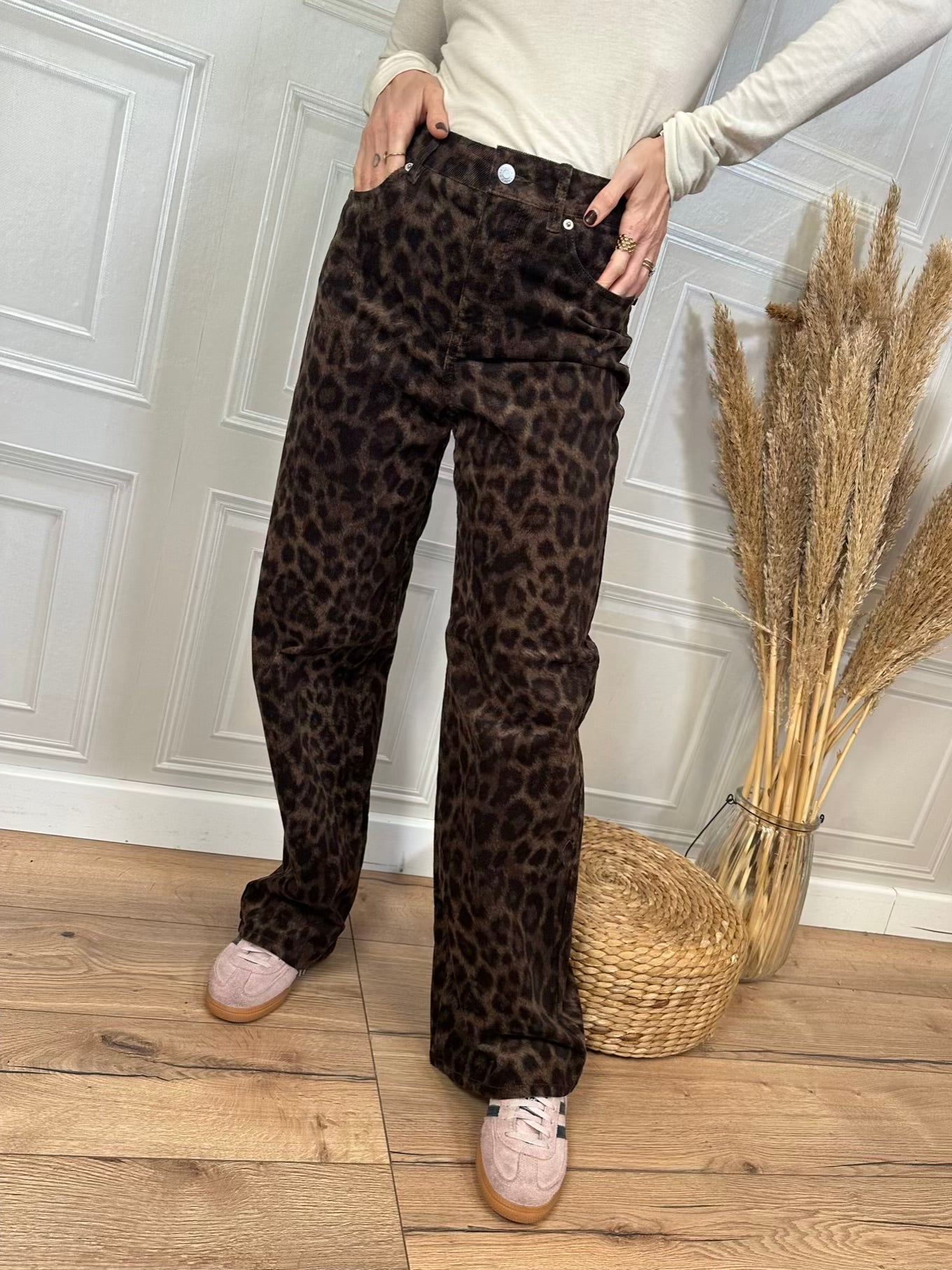 Pantalone velluto leo - JJXX