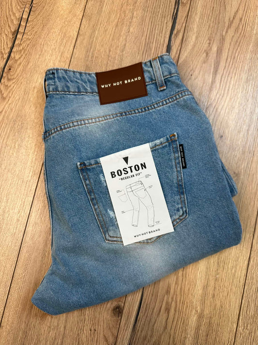 Jeans Boston chiaro con strappi - Why not brand