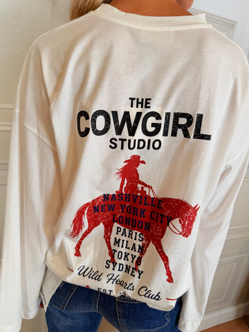 T-shirt manica ampia cowgirl - Vicolo