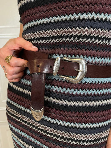Cintura in pelle stile cowboy - Haveone