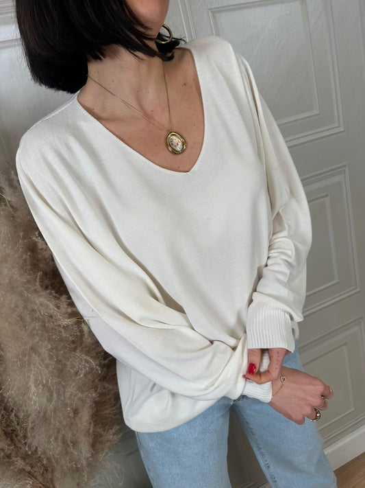 Maglia scollo V over - Kontatto