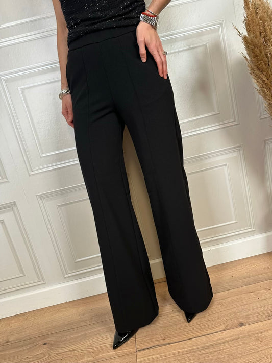 Pantalone wide Nancy nero - JJXX