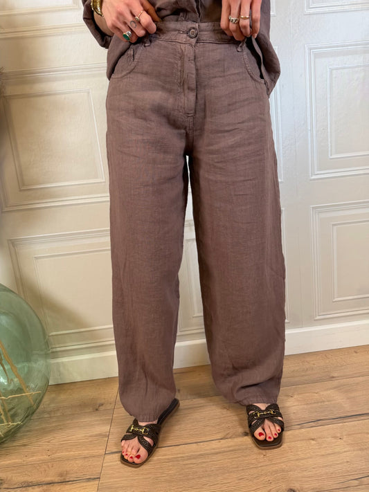 Pantalone Bella moro 100% lino - HaveOne