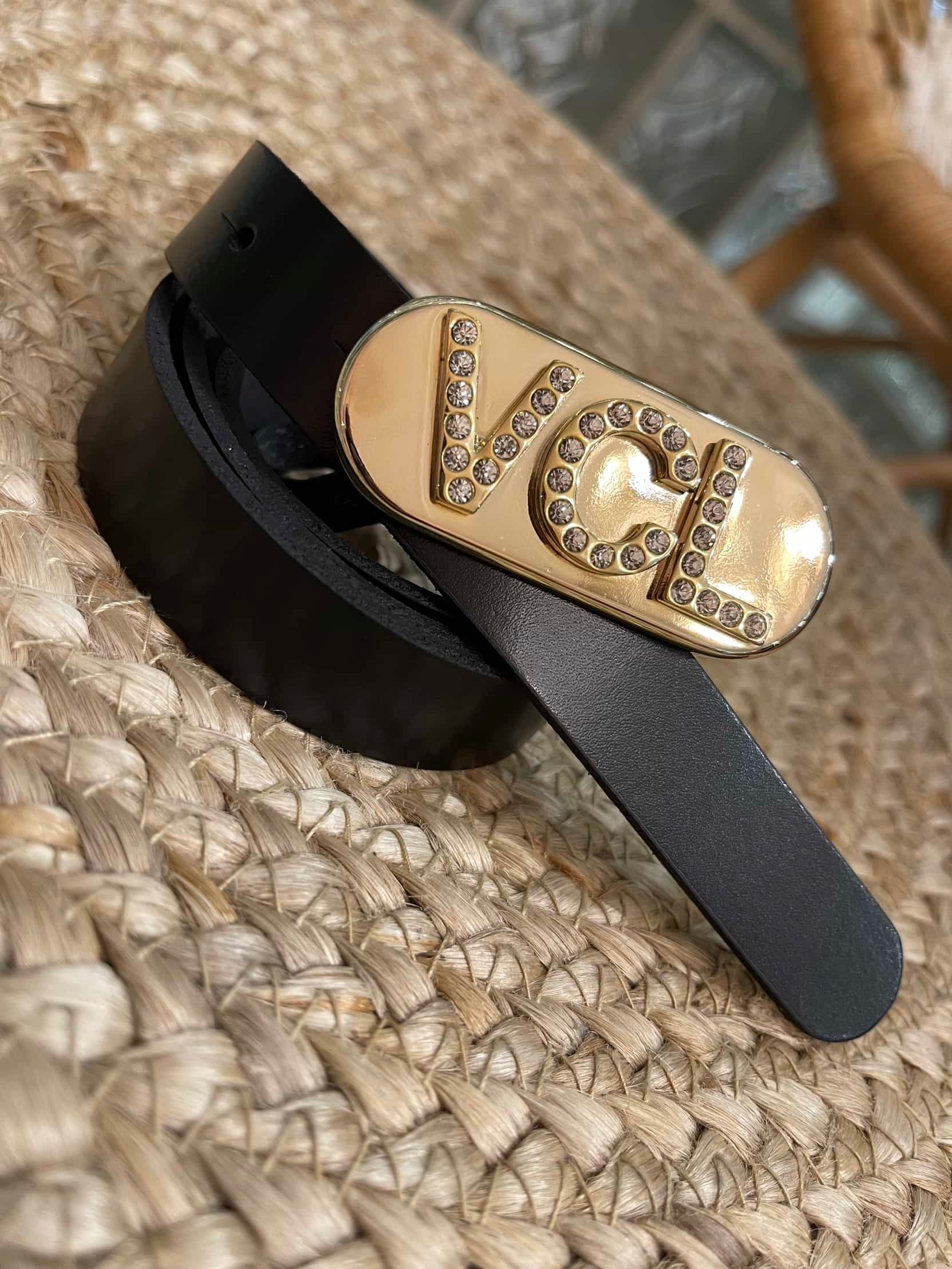 Cintura “VCL” fibbia con strass Vicolo