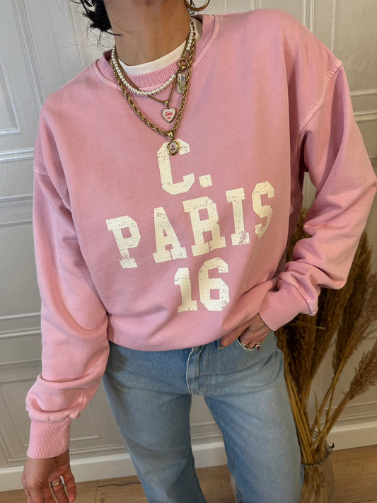 Felpa rosa paris - Tensione in