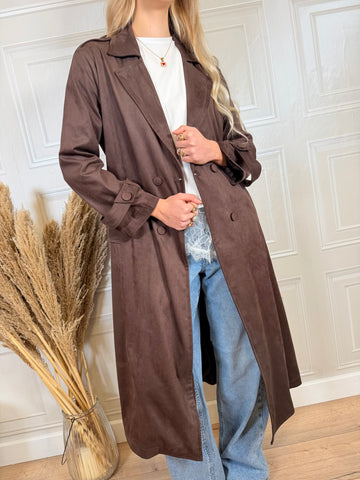 Trench lungo suede - Kikisix