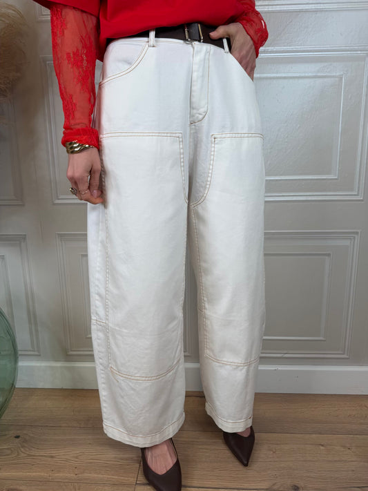 Jeans Worker lavaggio bianco - SusyMix