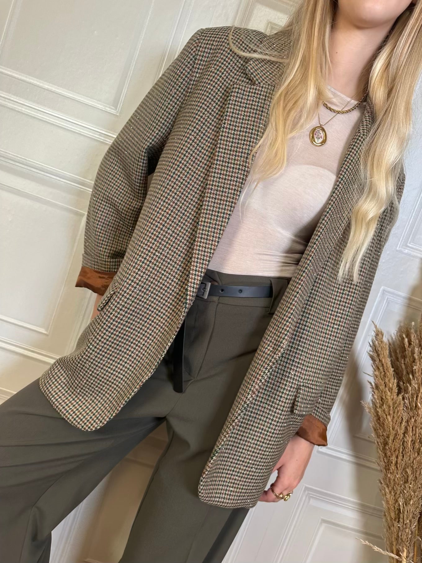 Giacca pied de poule e strass - Vicolo