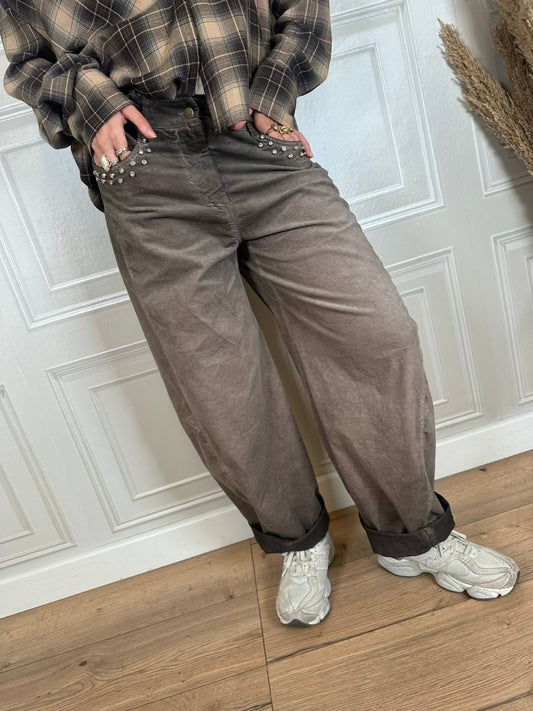 Pantalone delave’ strass - Haveone