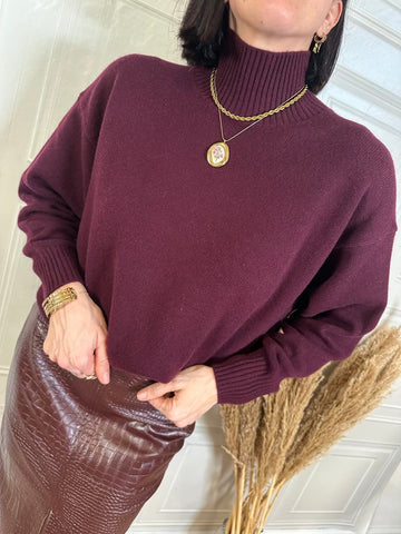 Maglia collo alto 100% lana - Tensionein