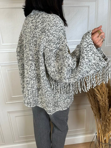Cardigan mélange frange - Vicolo
