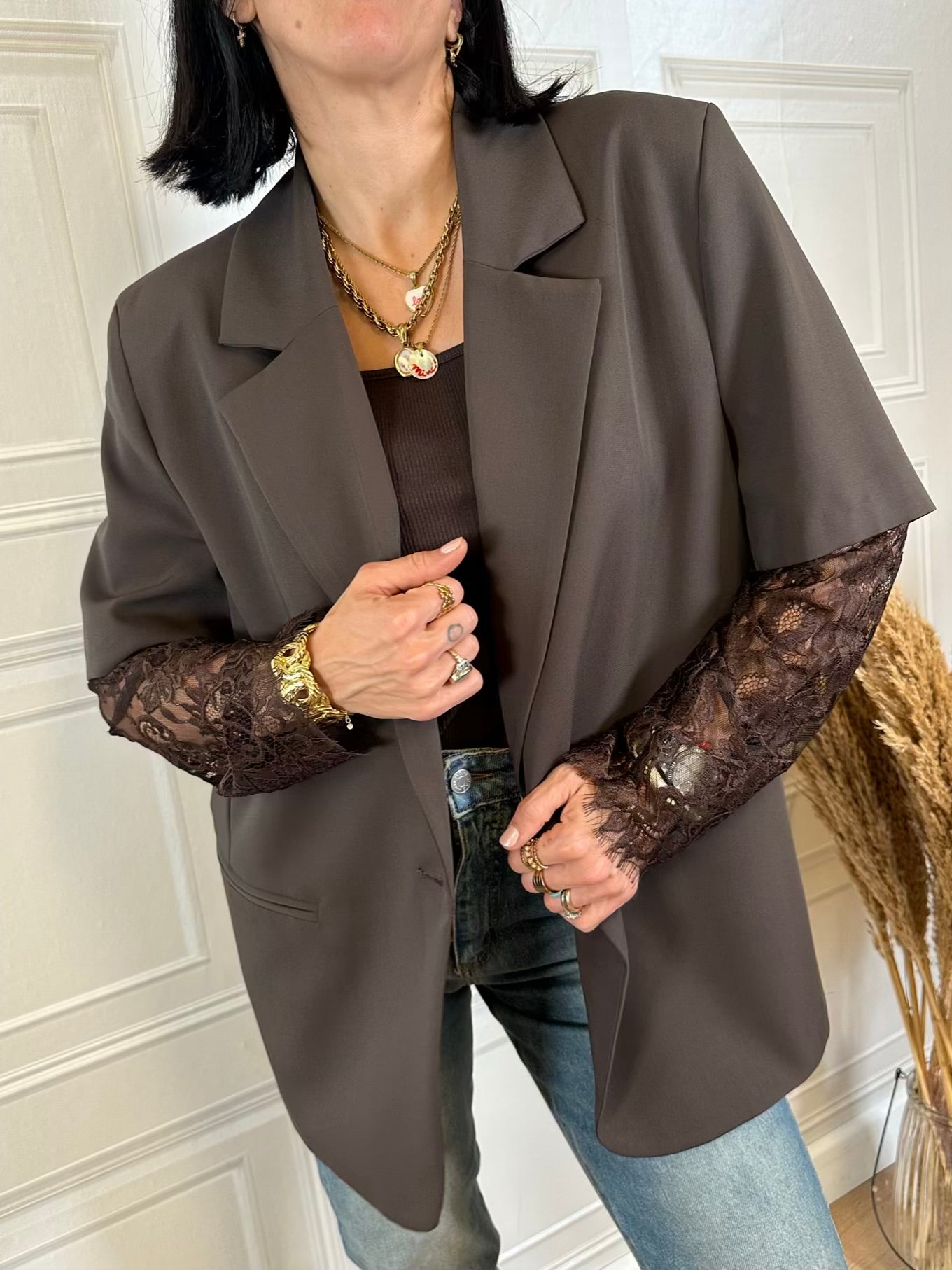 Blazer manica pizzo - Vicolo