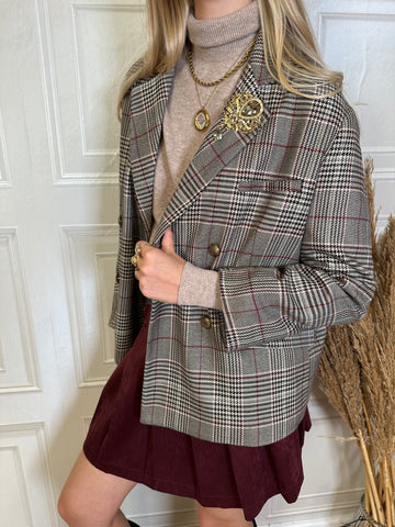 Blazer lana principe di galles- Tensione in