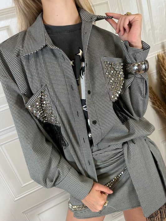 Camicia borchie e frange - Haveone