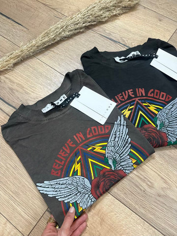 T-shirt Believe in good rose - Haveone