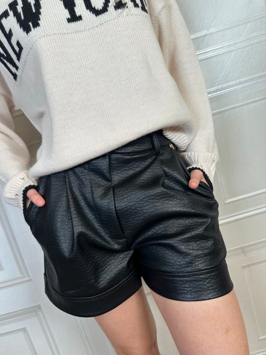 Pantaloncino ecopelle - Philia Loft