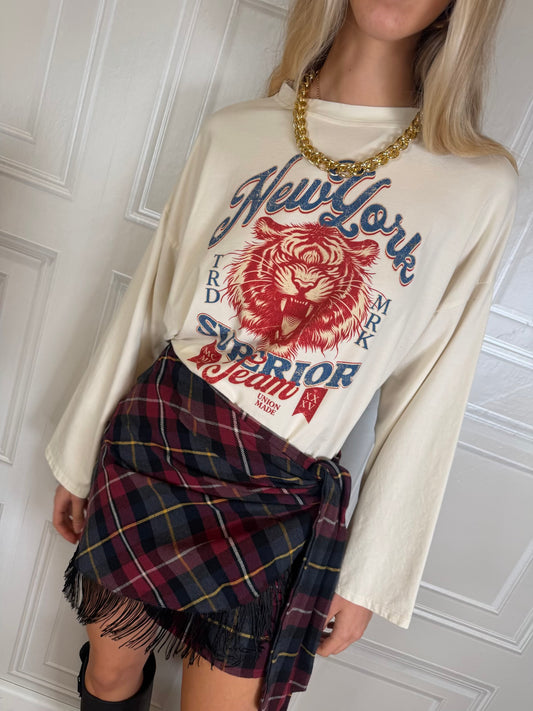 T-shirt manica ampia New York - Kikisix