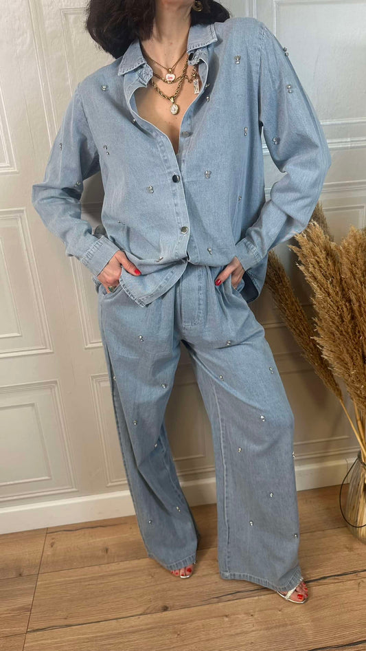 Completo denim cabochon - SusyMix