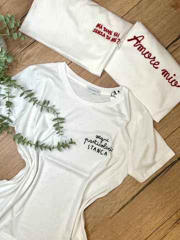 T-shirt “segni particolari stanca” - Hola Selection