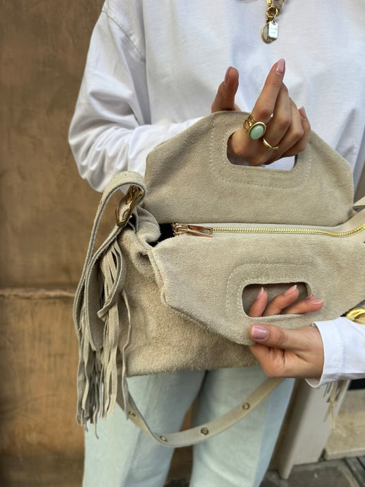 Borsa Cora suede frange - Hola selection