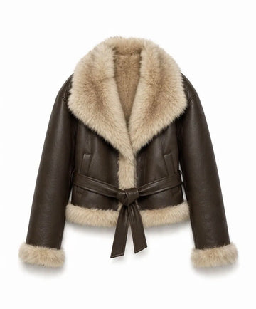 Pelliccia Roxy reversibile moro - Hola selection