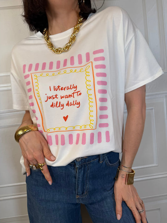 T-shirt I literaly just want - Hola Selection