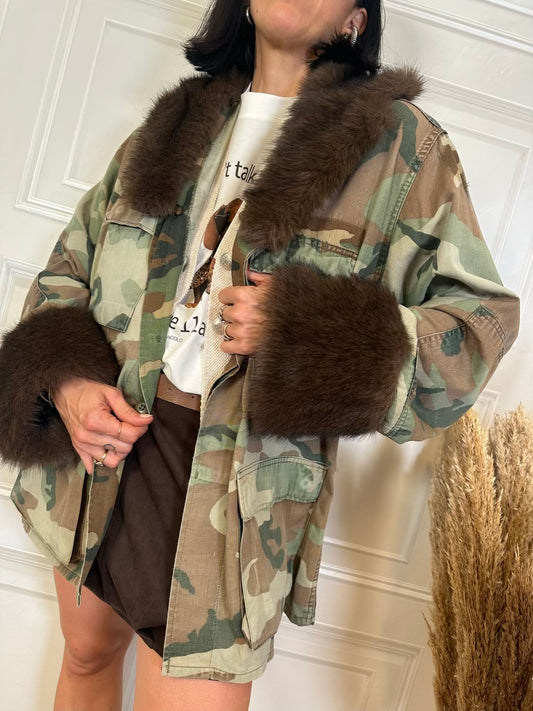 Giacca camouflage fur - Tensione In