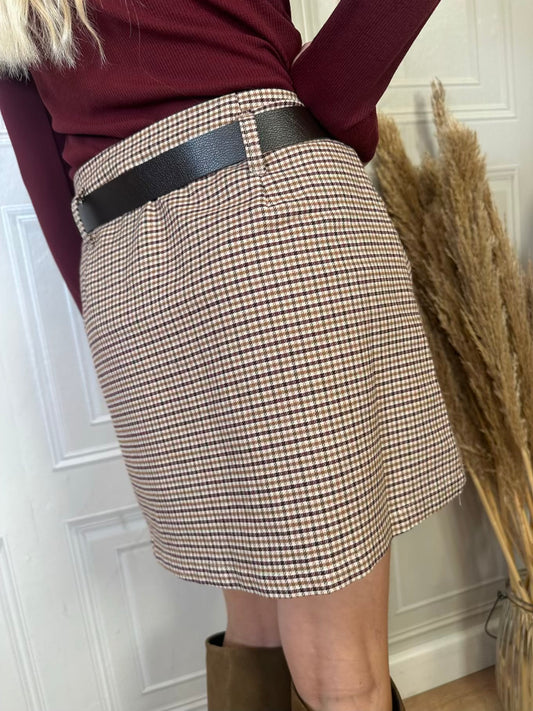 Minigonna pied de poule - Haveone