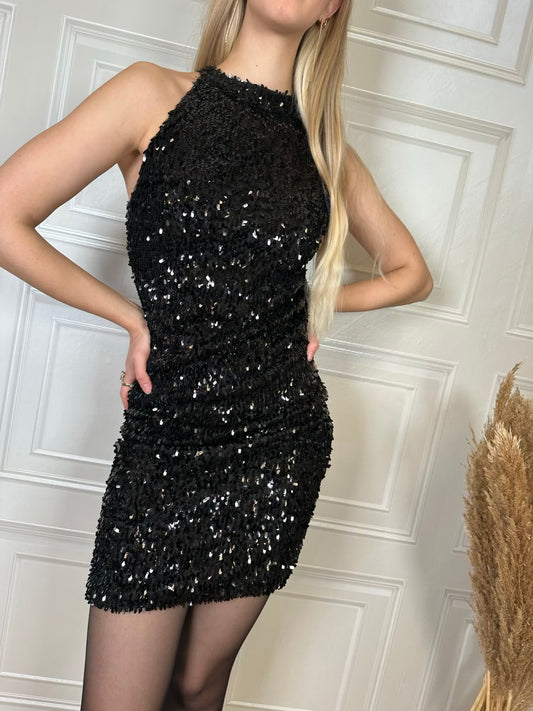 Mini abito paillettes goccia - Kikisix
