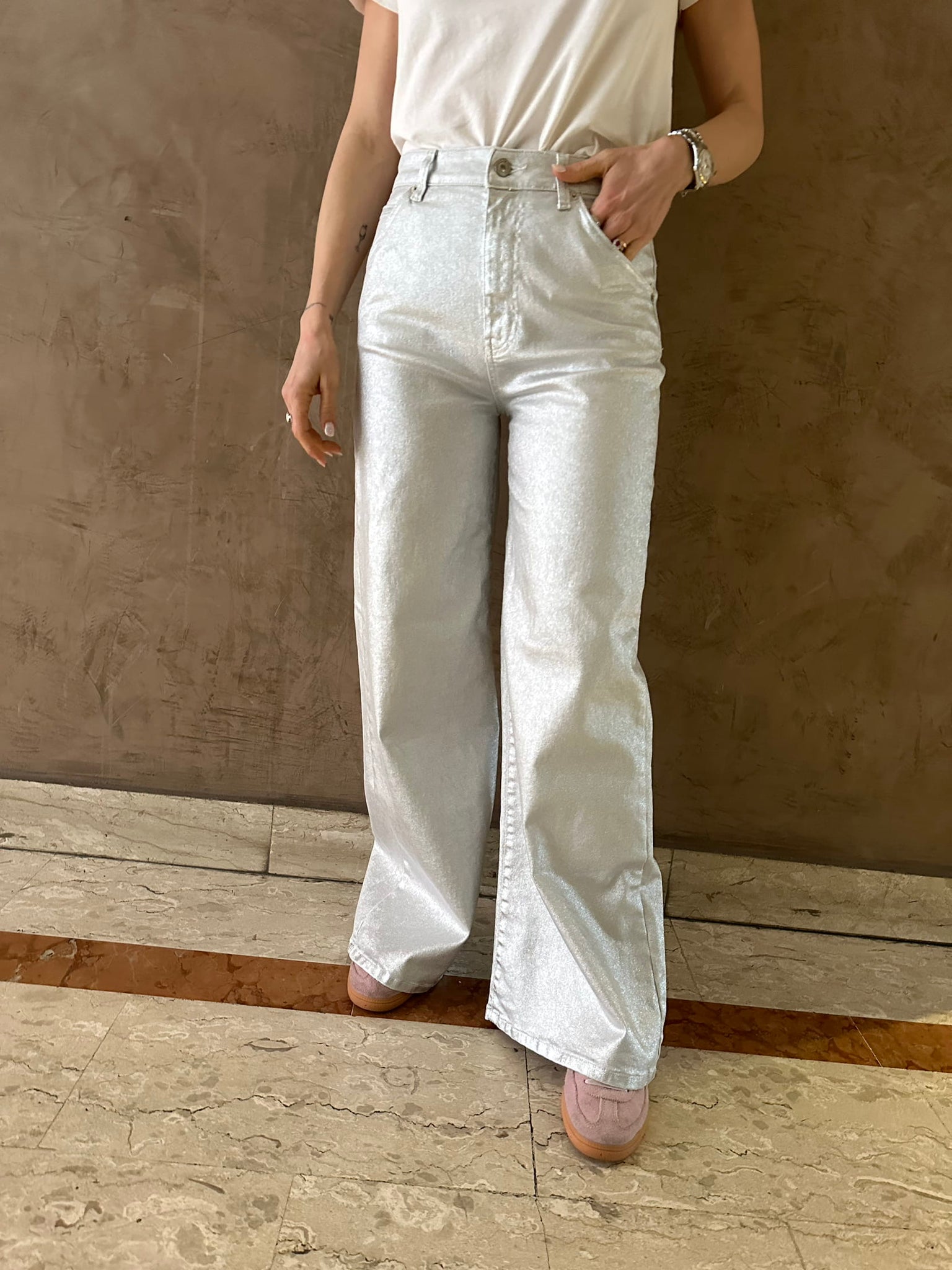 Jeans man fit argento Lexie - Vicolo