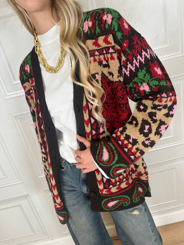 Cardigan tigri rosse - Vicolo