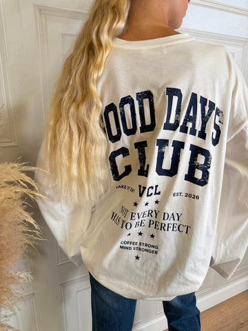 T-shirt manica ampia good days club blu - Vicolo