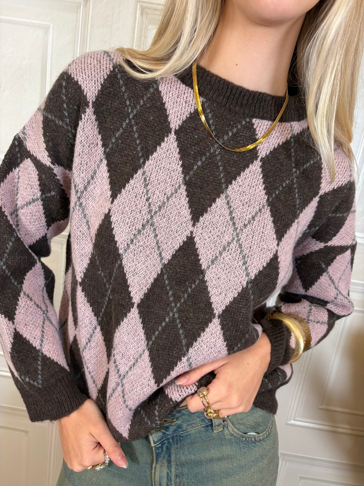 Pull girocollo rombi - Kontatto