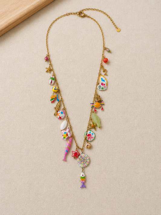 Collana “in fondo al mar” multi charms - Hola