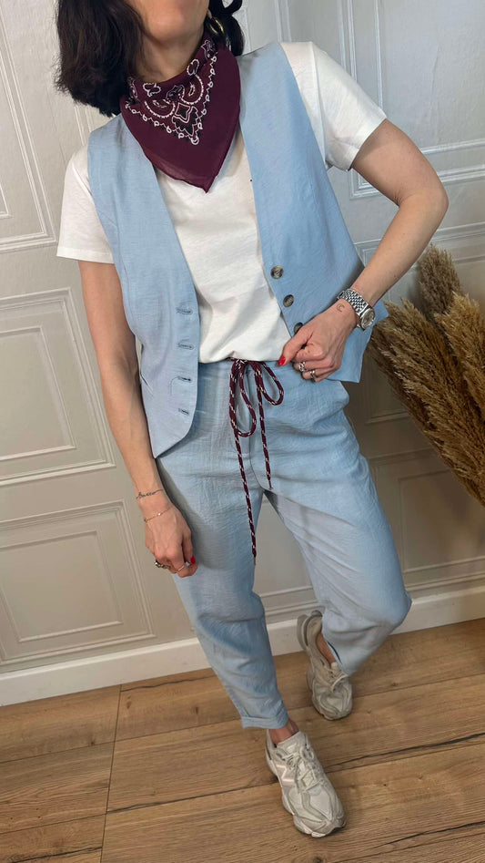Coordinato gilet e pantalone bandana - SusyMix