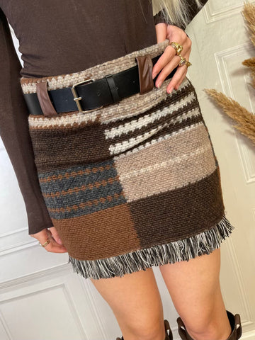 Minigonna check in maglia - Vicolo