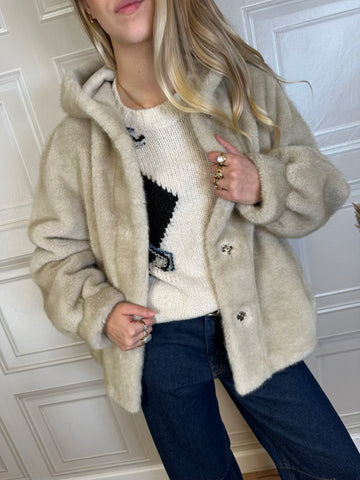 Eco pelliccia cappuccio - Haveone