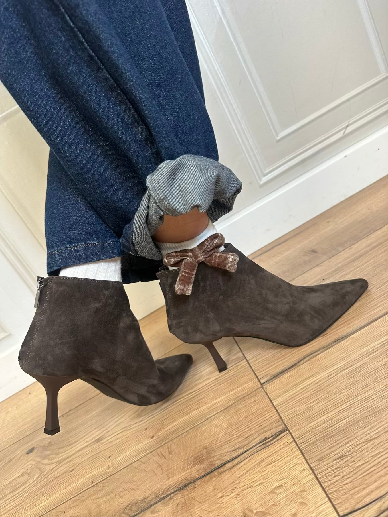 Tronchetto camoscio moro - Ovye