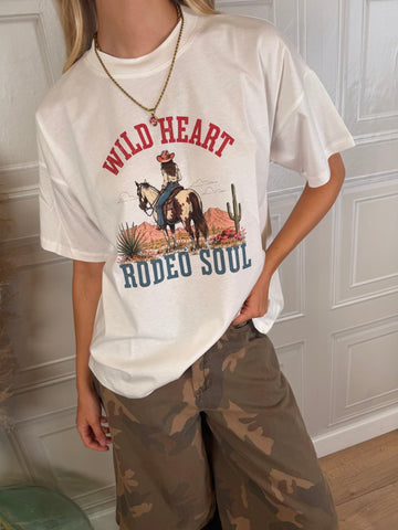T-shirt Wild Heart Rodeo Soul - Vicolo