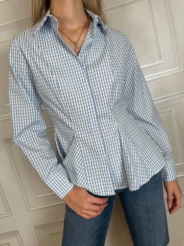 Camicia a quadri con pinces avvitata - Kikisix