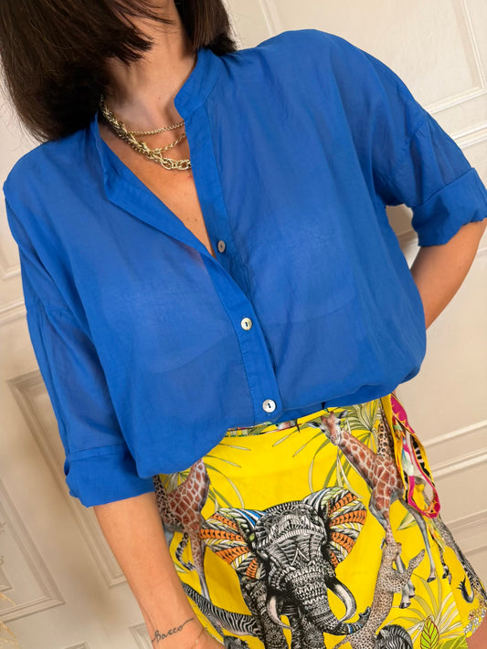 Camicia mussola bluette - Haveone