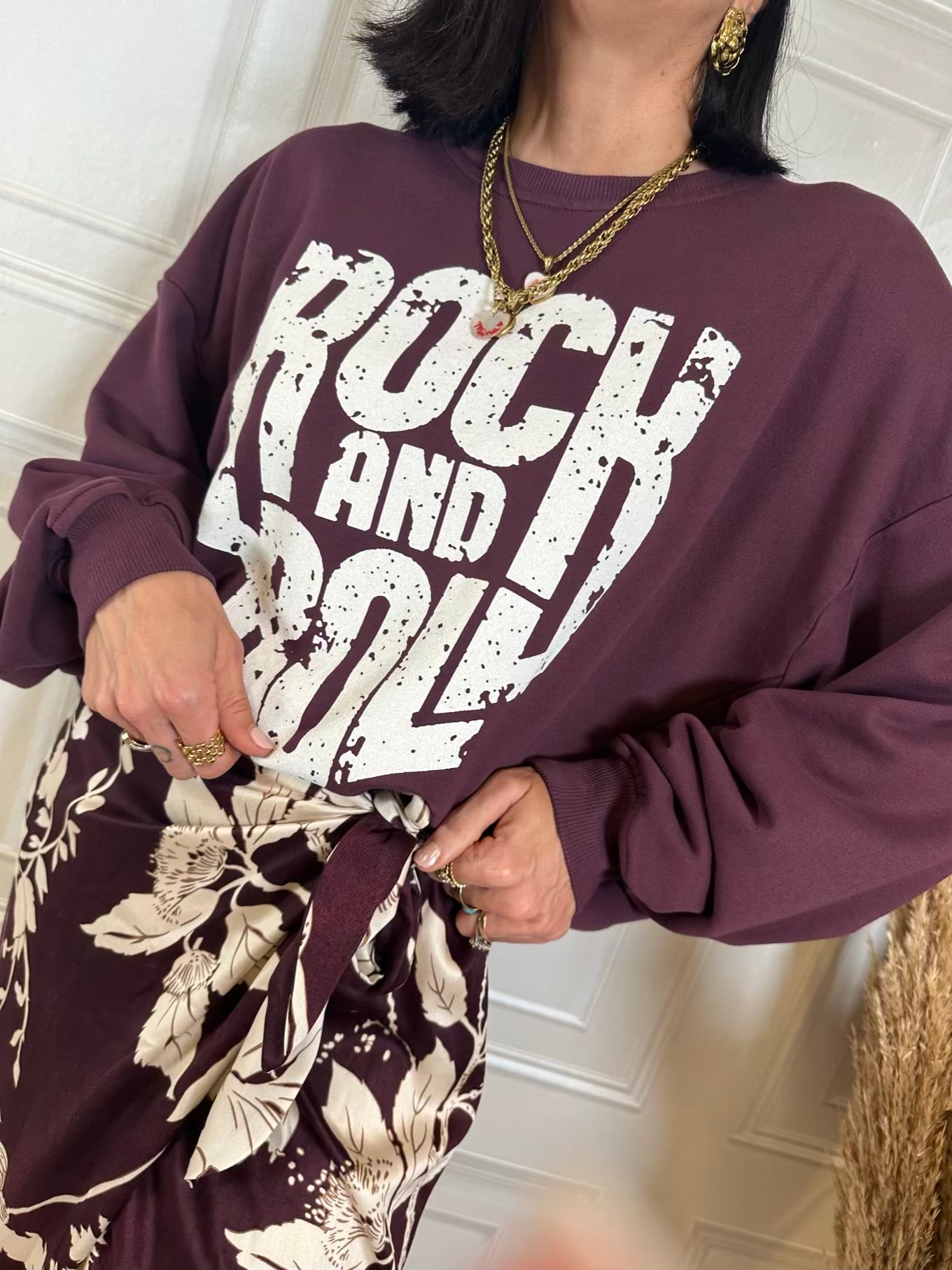 Felpa Rock and roll - Philia Loft