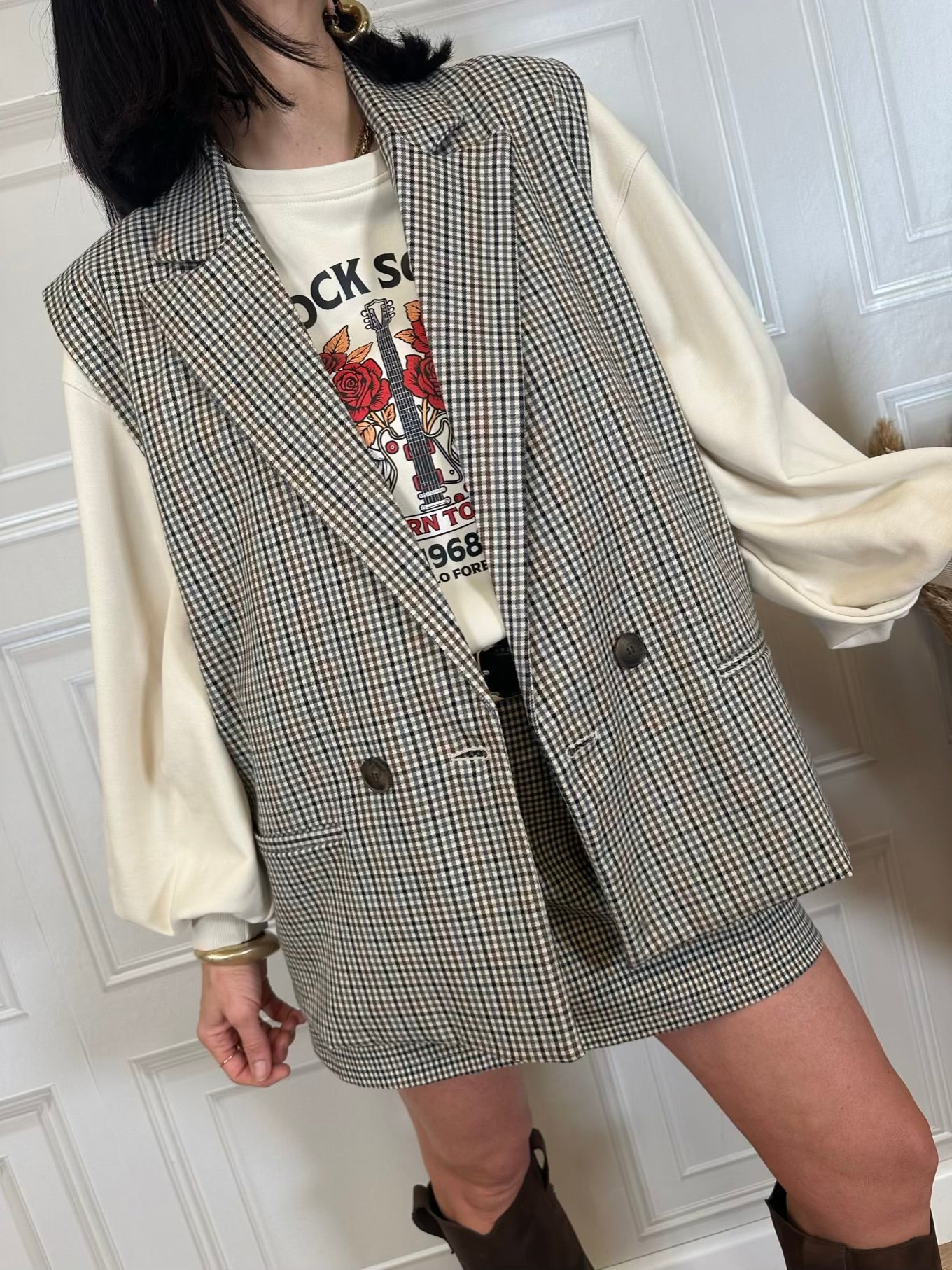 Gilet quadretti - Haveone