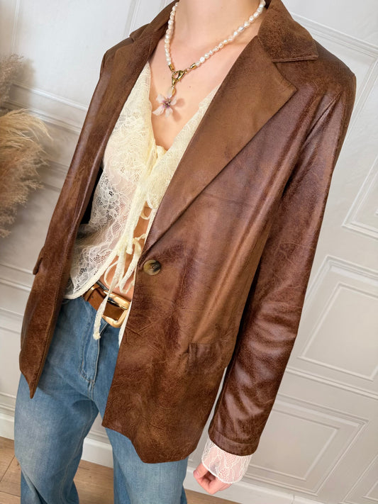Blazer effetto crosta - Kikisix